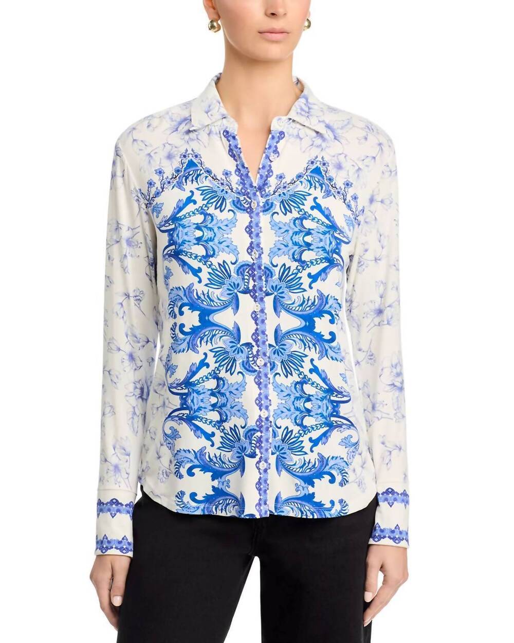 NEW JOHNNY WAS janie favorite button front shirt in vallora